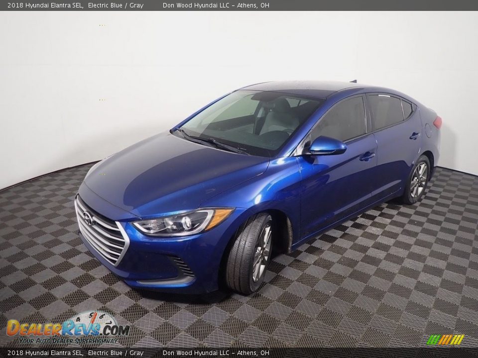 2018 Hyundai Elantra SEL Electric Blue / Gray Photo #9