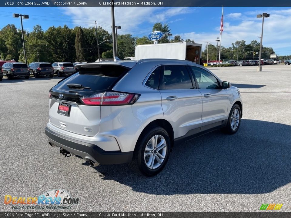 2019 Ford Edge SEL AWD Ingot Silver / Ebony Photo #5