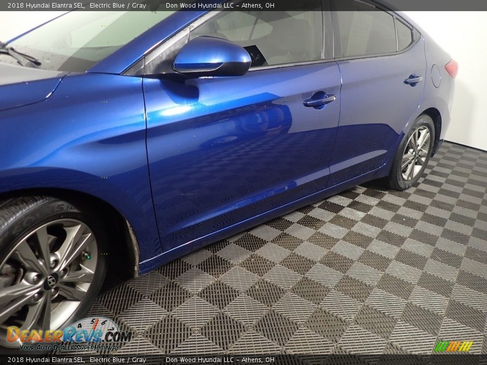 2018 Hyundai Elantra SEL Electric Blue / Gray Photo #10