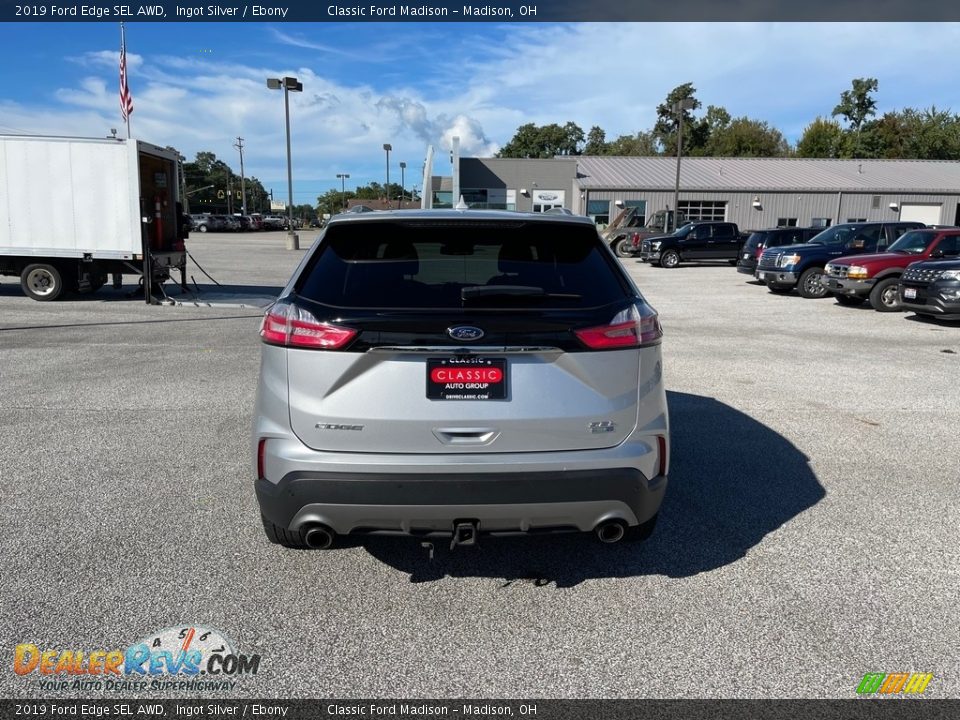 2019 Ford Edge SEL AWD Ingot Silver / Ebony Photo #6