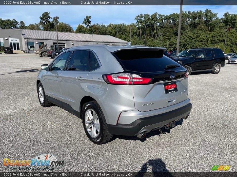 2019 Ford Edge SEL AWD Ingot Silver / Ebony Photo #7