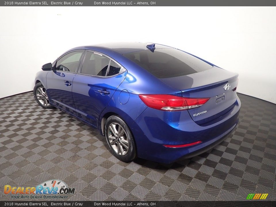 2018 Hyundai Elantra SEL Electric Blue / Gray Photo #12