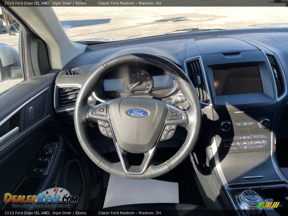 2019 Ford Edge SEL AWD Ingot Silver / Ebony Photo #8