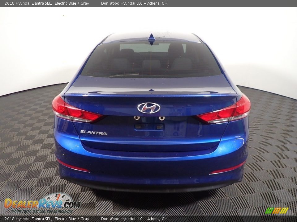 2018 Hyundai Elantra SEL Electric Blue / Gray Photo #13