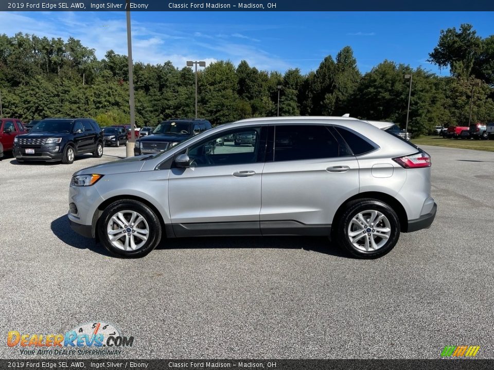 2019 Ford Edge SEL AWD Ingot Silver / Ebony Photo #9