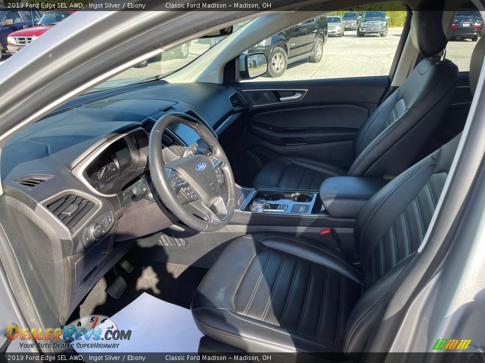 2019 Ford Edge SEL AWD Ingot Silver / Ebony Photo #11