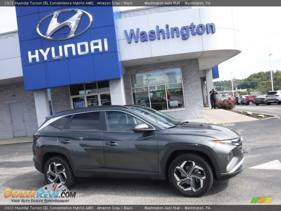 2022 Hyundai Tucson SEL Convienience Hybrid AWD Amazon Gray / Black Photo #2