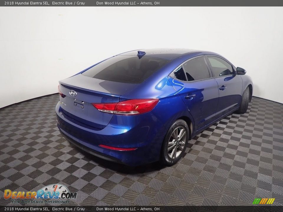 2018 Hyundai Elantra SEL Electric Blue / Gray Photo #17