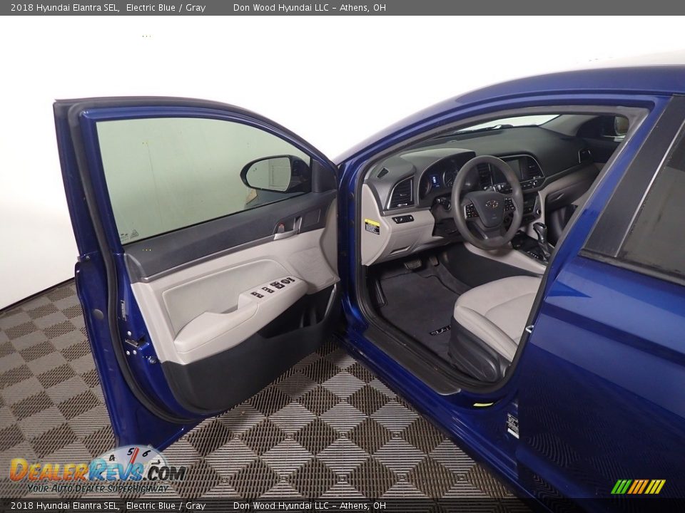 2018 Hyundai Elantra SEL Electric Blue / Gray Photo #18