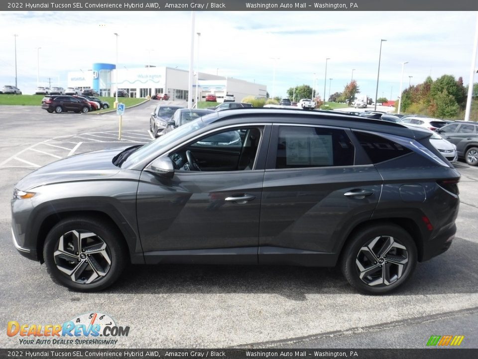 2022 Hyundai Tucson SEL Convienience Hybrid AWD Amazon Gray / Black Photo #7