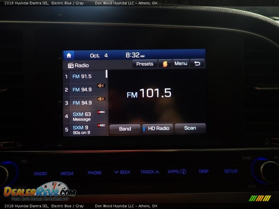 2018 Hyundai Elantra SEL Electric Blue / Gray Photo #24