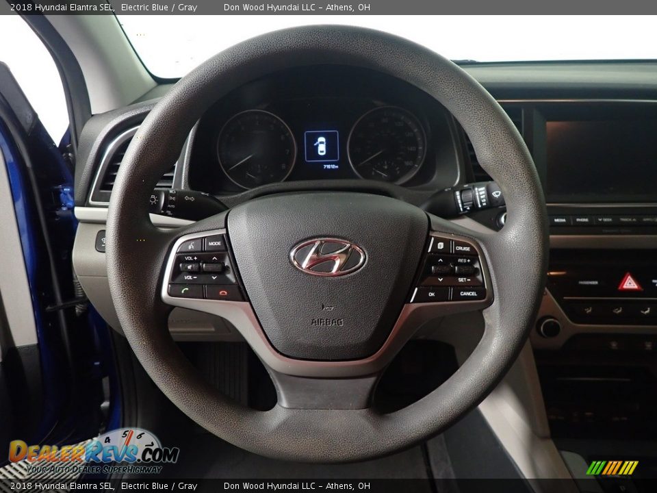 2018 Hyundai Elantra SEL Electric Blue / Gray Photo #25