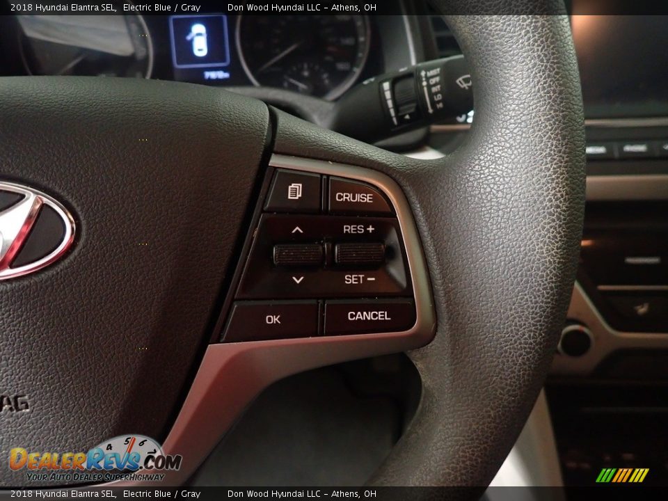 2018 Hyundai Elantra SEL Electric Blue / Gray Photo #28