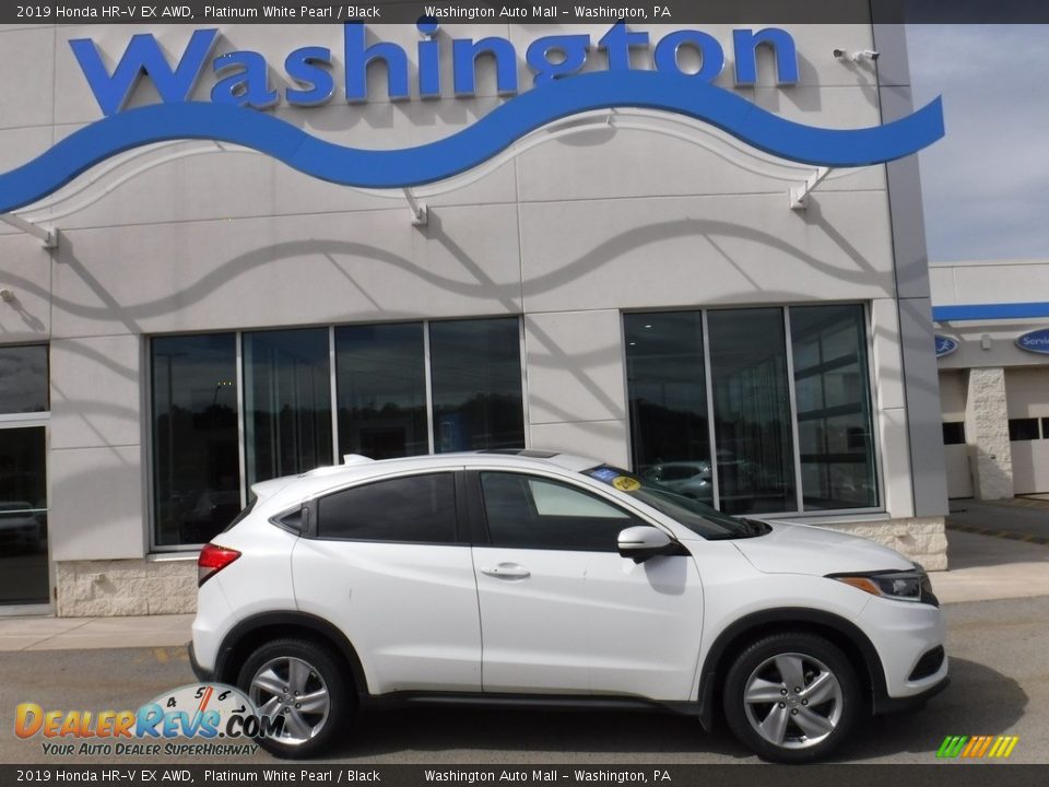 2019 Honda HR-V EX AWD Platinum White Pearl / Black Photo #2