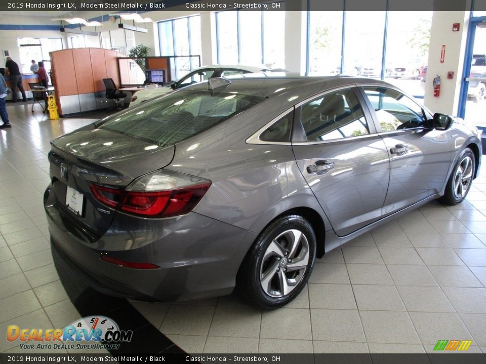 2019 Honda Insight LX Modern Steel Metallic / Black Photo #7
