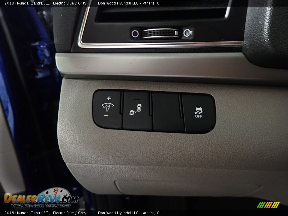 2018 Hyundai Elantra SEL Electric Blue / Gray Photo #29