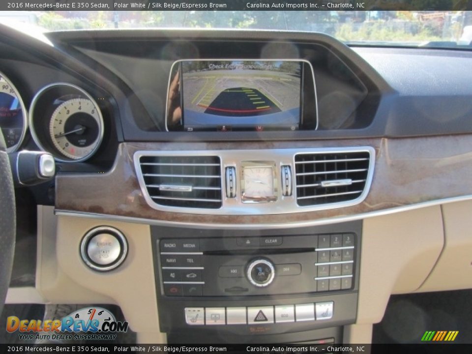 2016 Mercedes-Benz E 350 Sedan Polar White / Silk Beige/Espresso Brown Photo #15