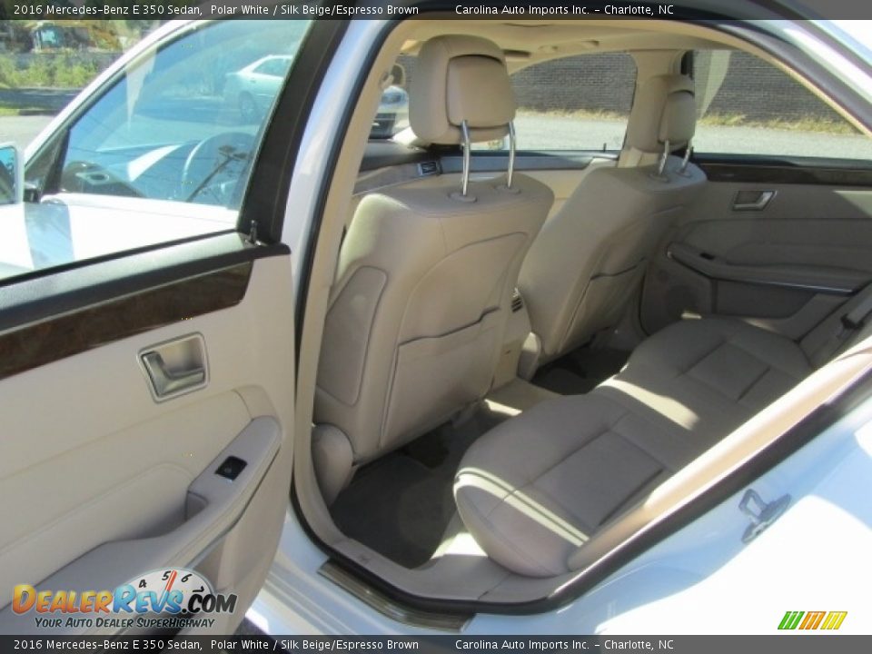2016 Mercedes-Benz E 350 Sedan Polar White / Silk Beige/Espresso Brown Photo #19