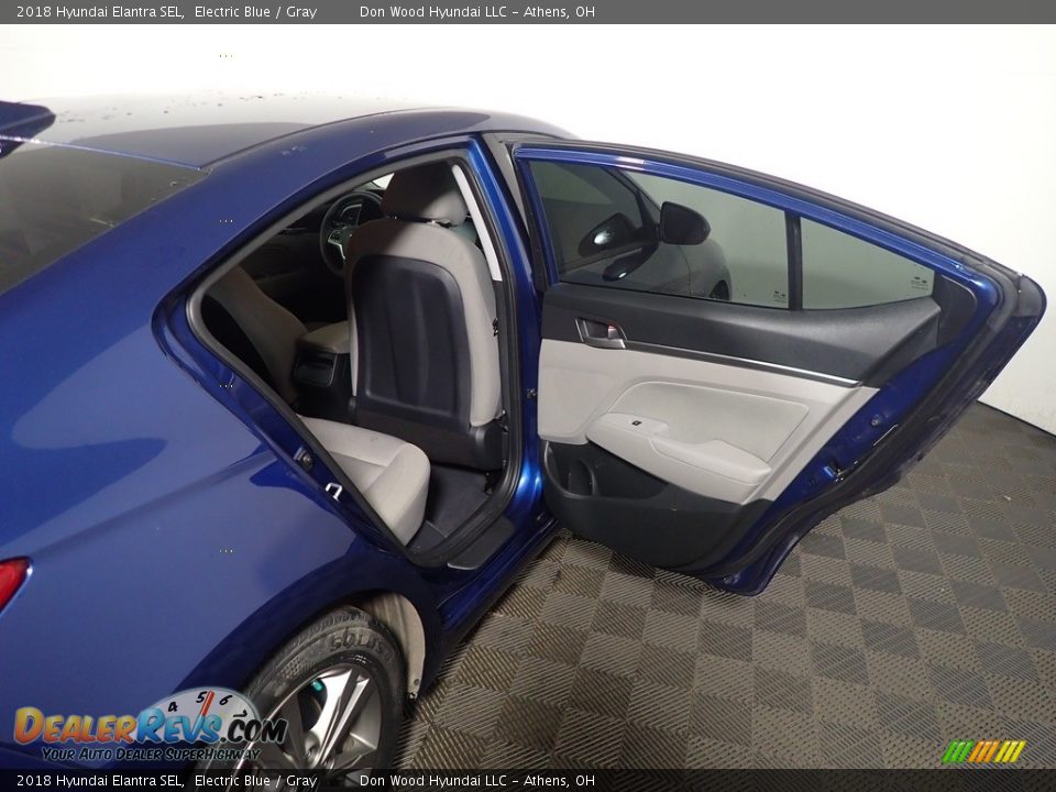 2018 Hyundai Elantra SEL Electric Blue / Gray Photo #34