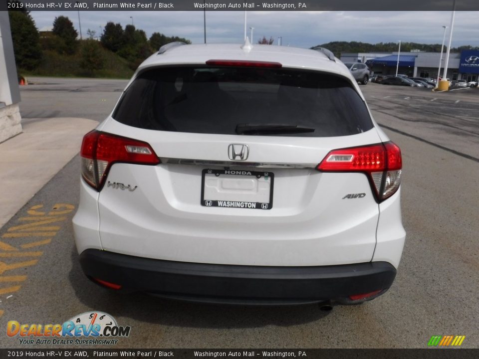2019 Honda HR-V EX AWD Platinum White Pearl / Black Photo #8