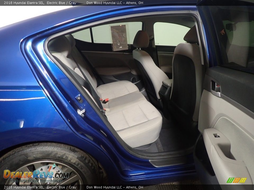 2018 Hyundai Elantra SEL Electric Blue / Gray Photo #35
