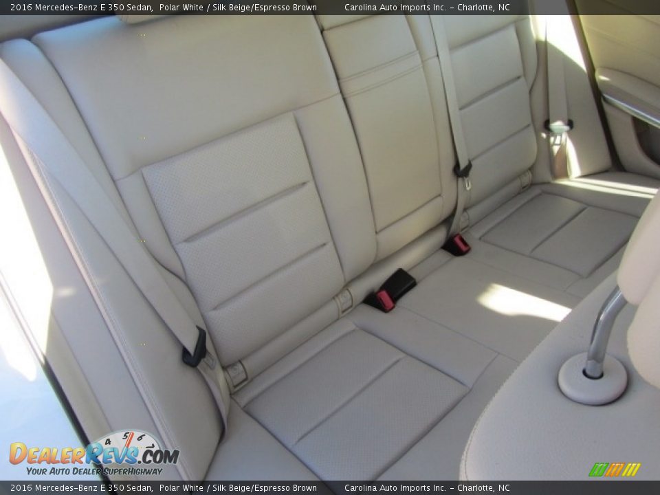 2016 Mercedes-Benz E 350 Sedan Polar White / Silk Beige/Espresso Brown Photo #24