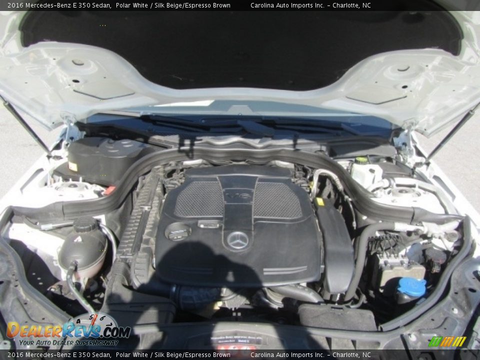 2016 Mercedes-Benz E 350 Sedan Polar White / Silk Beige/Espresso Brown Photo #25