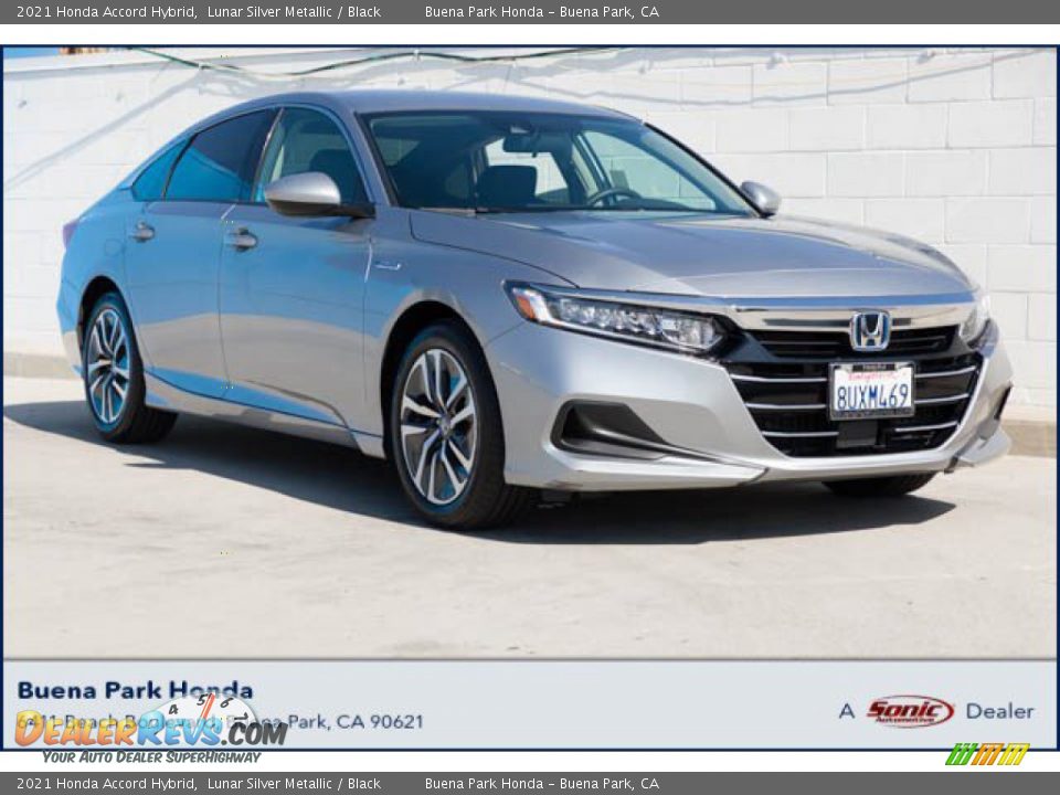 2021 Honda Accord Hybrid Lunar Silver Metallic / Black Photo #1