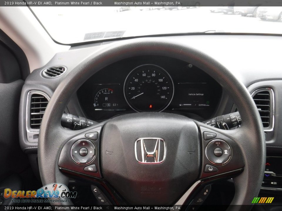 2019 Honda HR-V EX AWD Platinum White Pearl / Black Photo #23