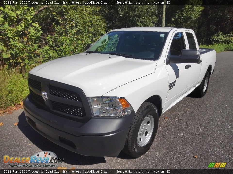 2022 Ram 1500 Tradesman Quad Cab Bright White / Black/Diesel Gray Photo #2