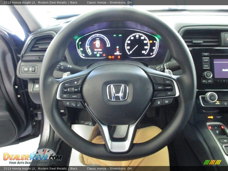 2019 Honda Insight LX Modern Steel Metallic / Black Photo #32