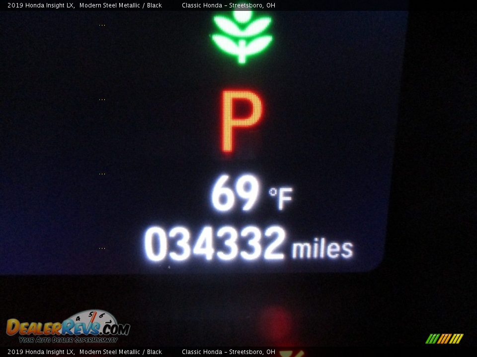 2019 Honda Insight LX Modern Steel Metallic / Black Photo #33