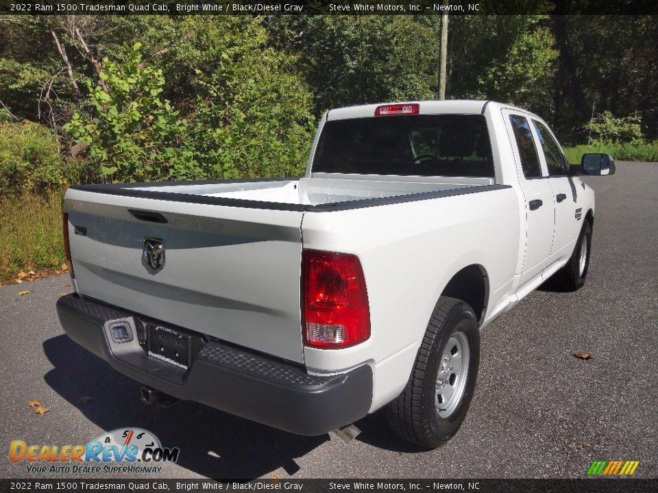 2022 Ram 1500 Tradesman Quad Cab Bright White / Black/Diesel Gray Photo #6