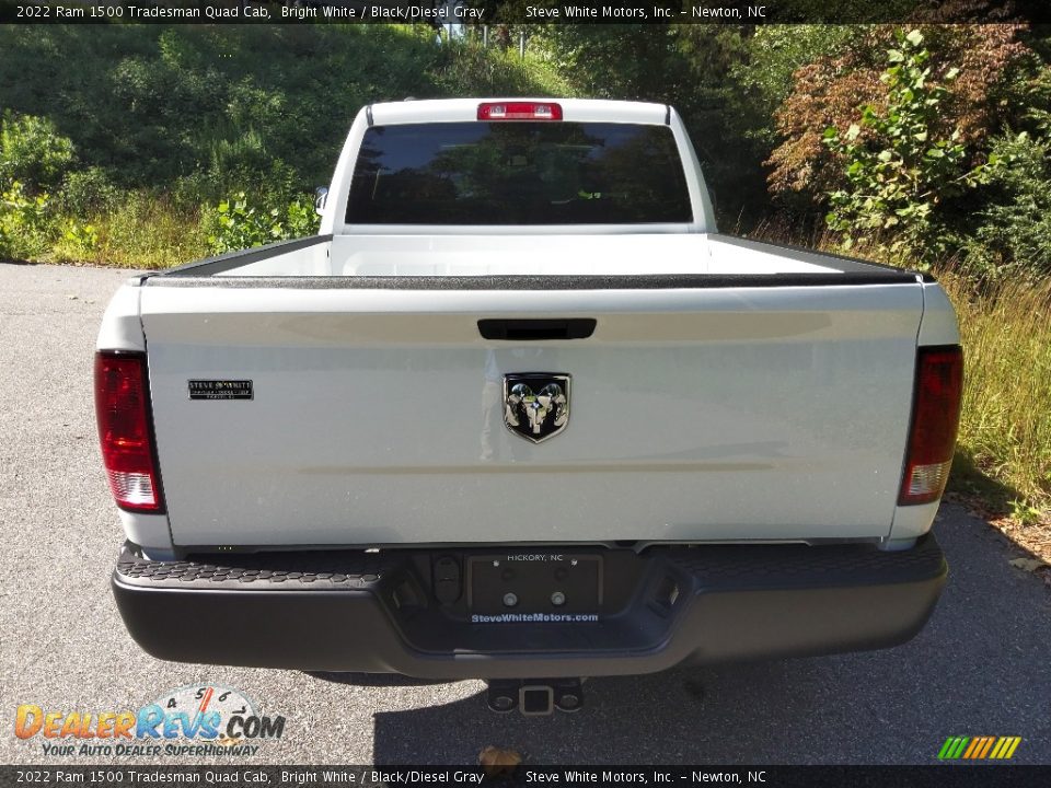 2022 Ram 1500 Tradesman Quad Cab Bright White / Black/Diesel Gray Photo #7