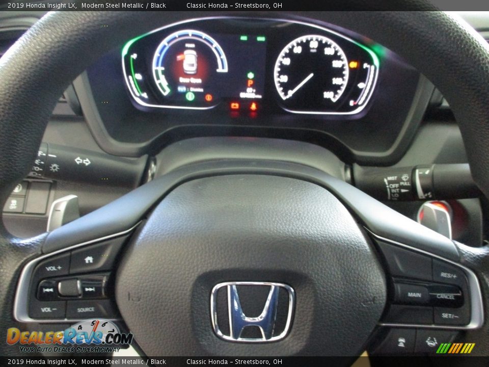 2019 Honda Insight LX Modern Steel Metallic / Black Photo #36