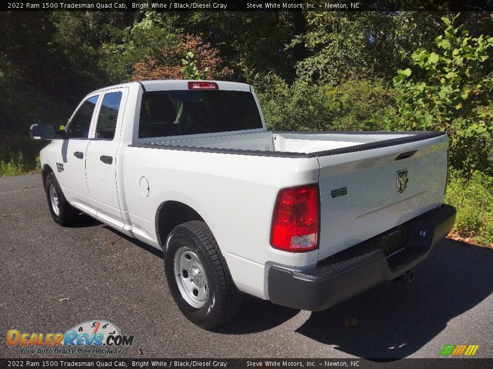 2022 Ram 1500 Tradesman Quad Cab Bright White / Black/Diesel Gray Photo #9