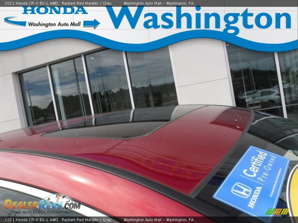 2021 Honda CR-V EX-L AWD Radiant Red Metallic / Gray Photo #3