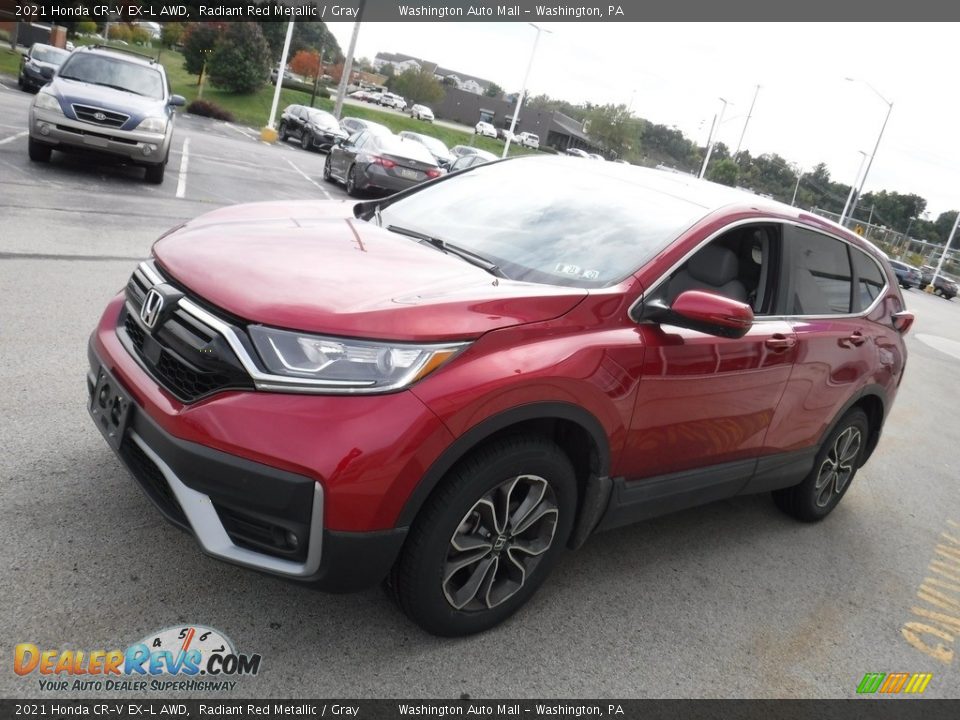 2021 Honda CR-V EX-L AWD Radiant Red Metallic / Gray Photo #5