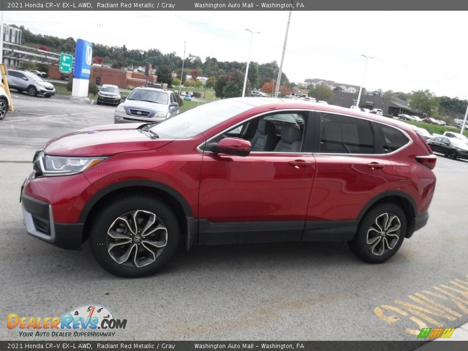 2021 Honda CR-V EX-L AWD Radiant Red Metallic / Gray Photo #6
