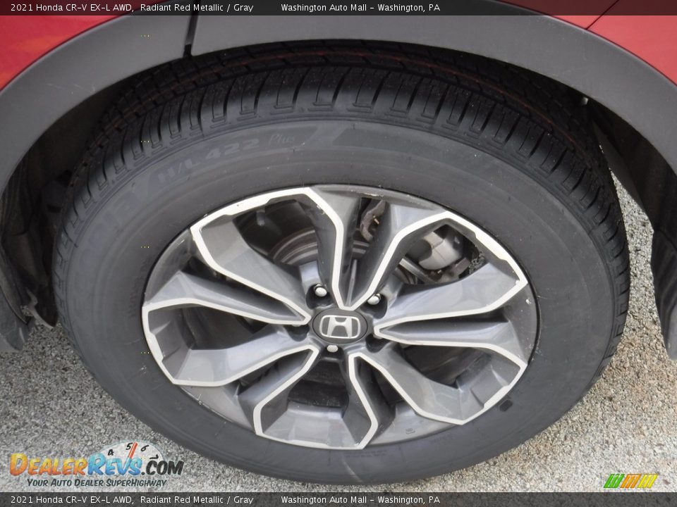 2021 Honda CR-V EX-L AWD Radiant Red Metallic / Gray Photo #7