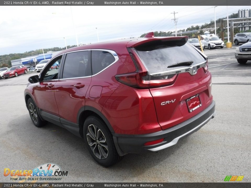 2021 Honda CR-V EX-L AWD Radiant Red Metallic / Gray Photo #8