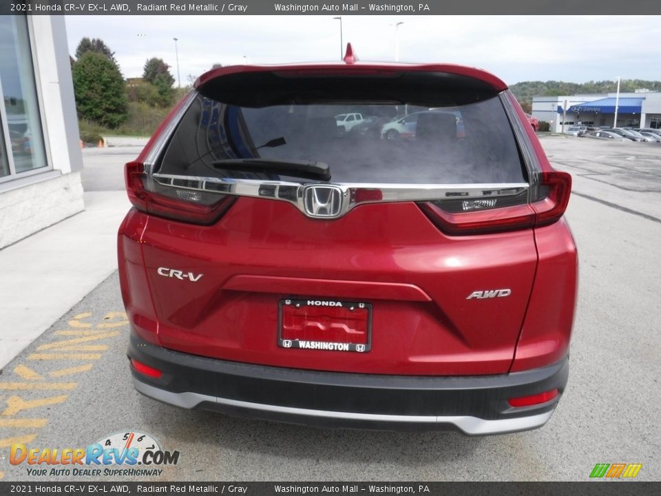 2021 Honda CR-V EX-L AWD Radiant Red Metallic / Gray Photo #9