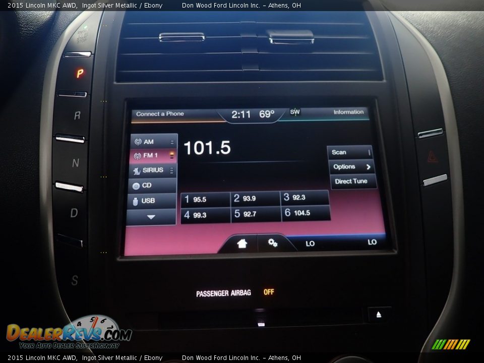 2015 Lincoln MKC AWD Ingot Silver Metallic / Ebony Photo #25