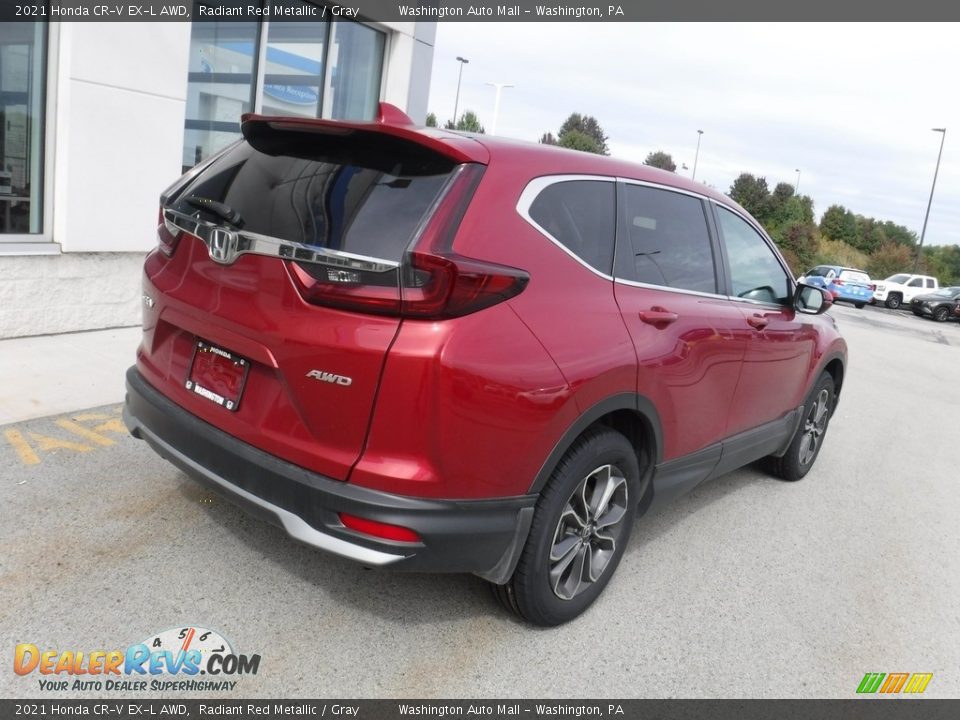 2021 Honda CR-V EX-L AWD Radiant Red Metallic / Gray Photo #10