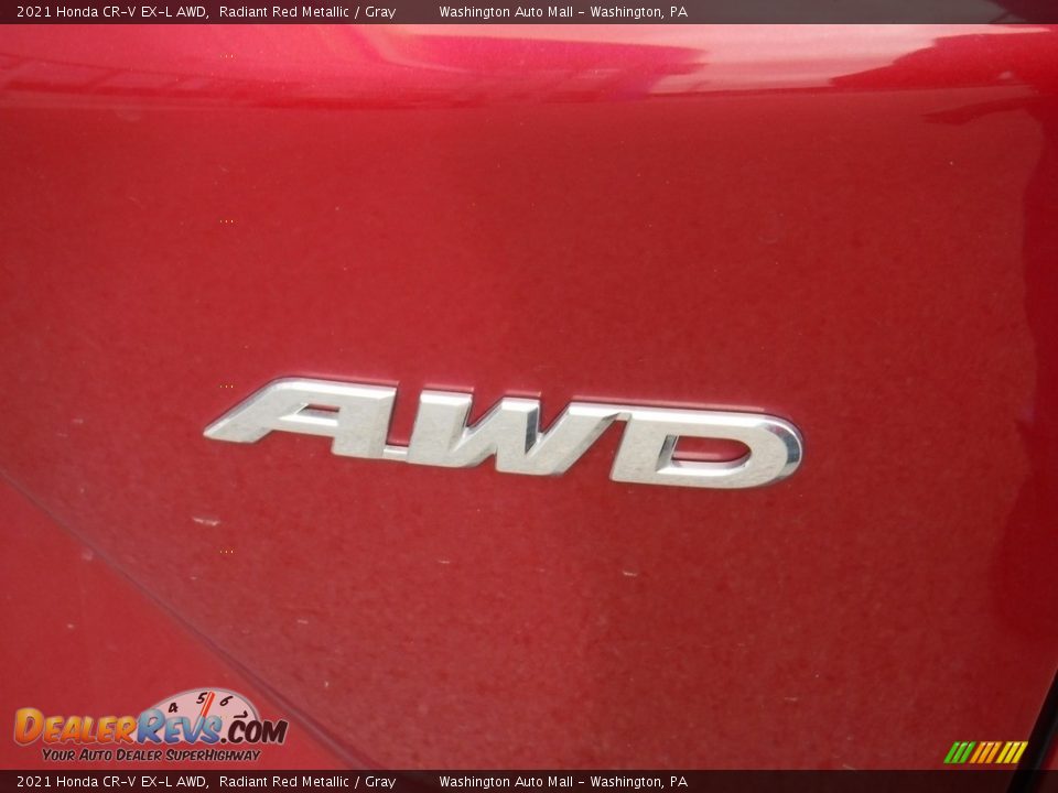 2021 Honda CR-V EX-L AWD Radiant Red Metallic / Gray Photo #11