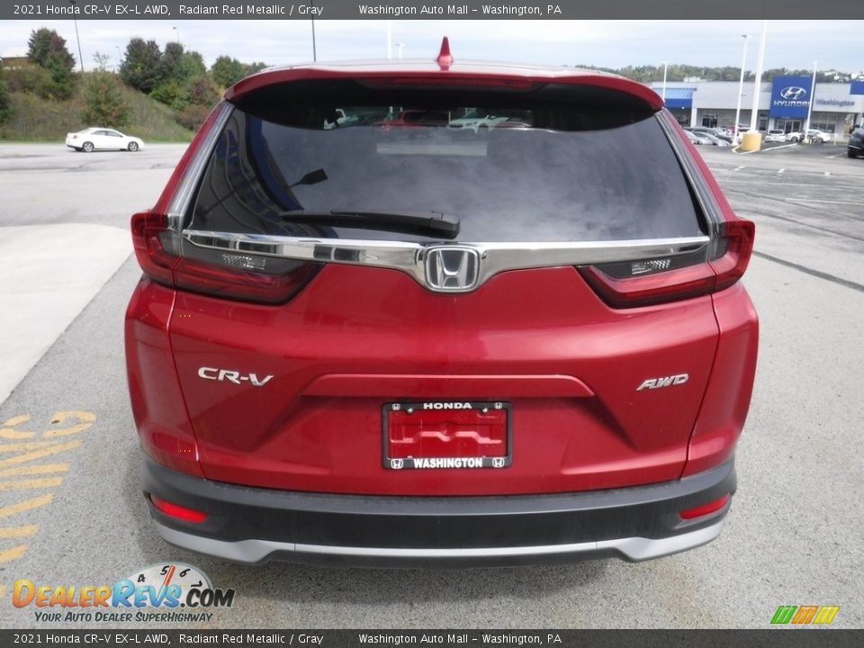 2021 Honda CR-V EX-L AWD Radiant Red Metallic / Gray Photo #12