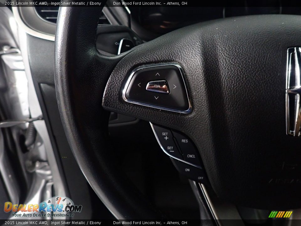 2015 Lincoln MKC AWD Ingot Silver Metallic / Ebony Photo #28