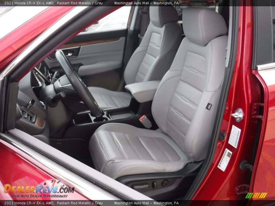 2021 Honda CR-V EX-L AWD Radiant Red Metallic / Gray Photo #17