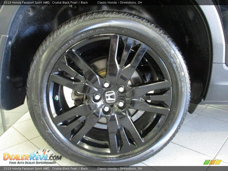 2019 Honda Passport Sport AWD Crystal Black Pearl / Black Photo #6