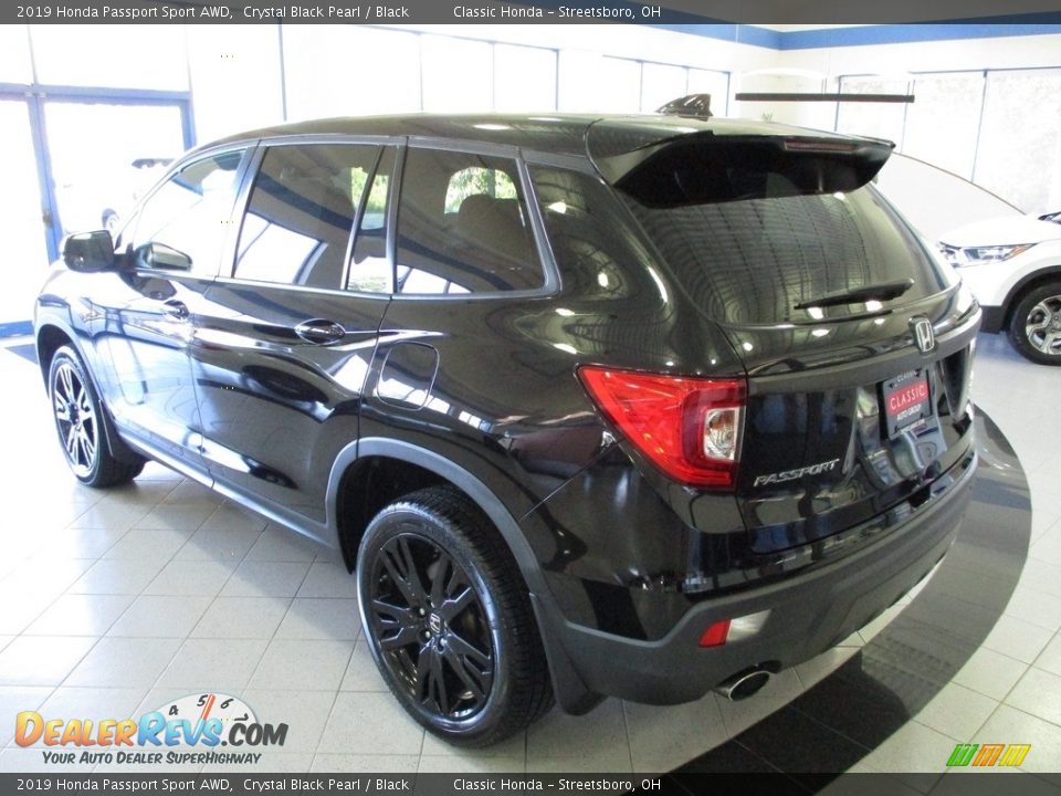 2019 Honda Passport Sport AWD Crystal Black Pearl / Black Photo #9